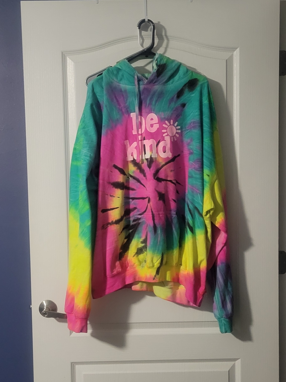 Tie-Dye 'Be Kind' Hoodie - Multicolor